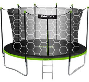 Trampolina NEO-SPORT NS-15W231 FI 465 cm Czarno-zielony