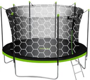 Trampolina NEO-SPORT NS-15W231 FI 465 cm Czarno-zielony