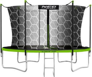 Trampolina NEO-SPORT NS-15W231 FI 465 cm Czarno-zielony