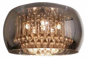Elegancka lampa sufitowa z lustrzanym kloszem 40cm plafon