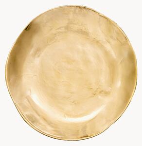 Ręcznie wykonany talerz deserowy z porcelany Gold Irregular Edge