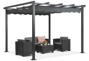 Pergola tarasowa wolnostojąca Teneryfa 3 x 3m szara Garden Point