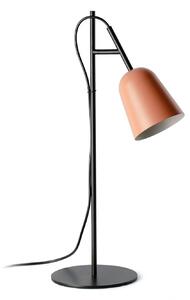 FARO BARCELONA Lampa stołowa Studio, różowy/czarny, stal, wysokość 55 cm