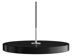Czarna lampa wisząca LED ze ściemniaczem i metalowym kloszem ø 43 cm Asteria Plus Medium – UMAGE