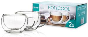 Szklanka termiczna do cappuccino Hot&Cool 280 ml, 2 szt