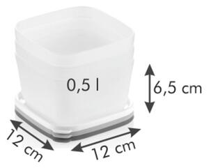 Tescoma PURITY 3-częściowy zestaw pojemników do za, , 0,5 l