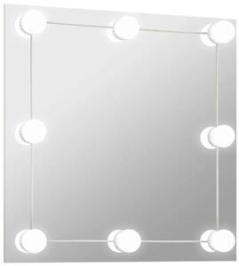 Kwadratowe ścienne lustro z oświetleniem LED 60x60 cm A7-P07