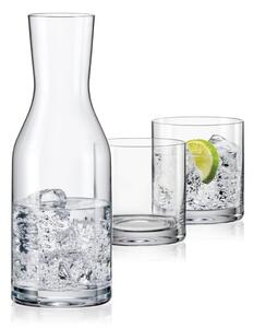 Bohemia Cristal Karafka i dwie szklanki Wellness, 850 ml