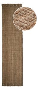 Brązowy chodnik z juty Flair Rugs Jute, 60x230 cm