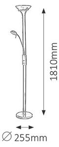 Rabalux 4075 Beta lampa stojąca, matowy chrom