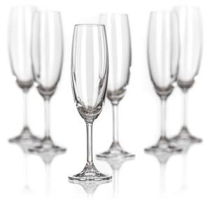 Banquet Crystal Kieliszki do szampana Leona, 210 ml, 6 szt
