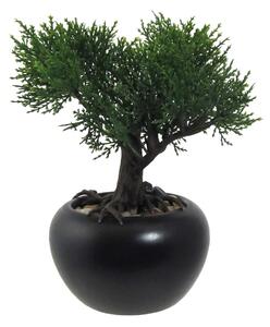 Sztuczne bonsai Cedr w doniczce zielony, 19 cm