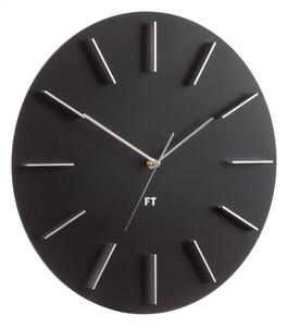 Future Time FT2010BK Round black Designerski zegar ścienny, 40 cm