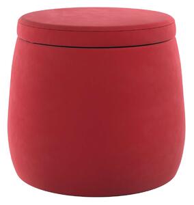 Czerwone siedzisko dziecięce Candy Jar z welwetu