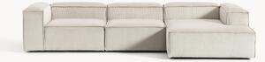 Narożna sofa modułowa ze sztruksu Lennon (4-osobowa)