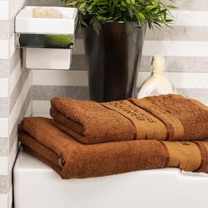 Ręcznik kąpielowy Bamboo Premium brązowy, 70 x 140 cm , 70 x 140 cm