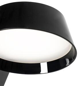 Czarna lampa stołowa dotykowa z diodą LED i złączem USB - Edward Oswietlenie wewnetrzne