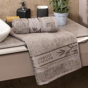 Ręcznik kąpielowy Bamboo Premium szary, 70 x 140 cm, 70 x 140 cm