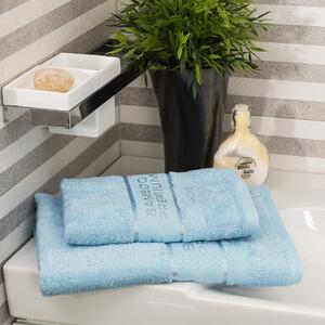 Komplet Bamboo Premium ręczników jasnoniebieski, 70 x 140 cm, 50 x 100 cm