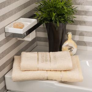 Komplet Bamboo Premium ręczników kremowy, 70 x 140 cm, 50 x 100 cm