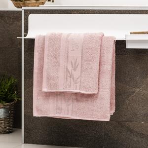 Komplet Bamboo Premium ręczników różowy, 70 x 140 cm, 50 x 100 cm