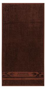 Ręcznik Bamboo Premium ciemnobrązowy, 50 x 100 cm, 50 x 100 cm