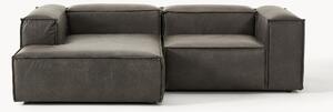 Narożna sofa modułowa ze skóry z recyklingu Lennon (2-osobowa)