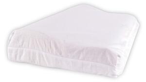 Poszewka na poduszkę z pianki z pamięcią Aloe Vera profilowana biały, 50 x 30 cm