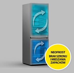 Lodówka BEKO B7RCNA417HXBRW SpacePro 415L HarvestFresh AI CoolAdapt NoFrost-AeroFlow HomeWhiz 203.5cm Ciemny Inox
