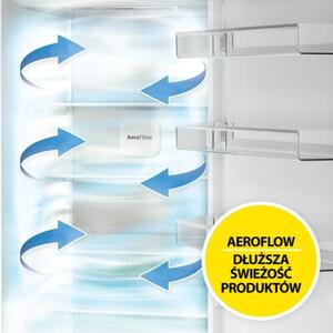 Lodówka BEKO B7RCNA417HXBRW SpacePro 415L HarvestFresh AI CoolAdapt NoFrost-AeroFlow HomeWhiz 203.5cm Ciemny Inox