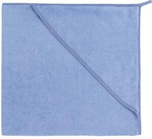 Ręcznik kąpielowy dla bobasów z kapturkiem jasnoniebieski, 80 x 80 cm