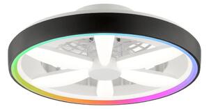 Brilliant Brilliant - Wentylator sufitowy LED RGBW GAIANO LED/48W/230V czarny +DO BI0120