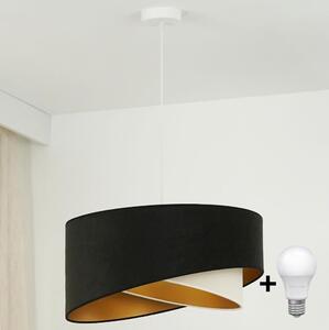 Brilagi Brilagi - LED Żyrandol na lince LYRA 1xE27/15W/230V czarny/kremowy/złoty BG1734