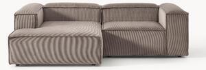 Narożna sofa modułowa ze sztruksu Lennon (2-osobowa)