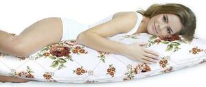 Bellatex Poszewka na poduszkę relaksacyjną Róża brązowy, 45 x 120 cm, 45 x 120 cm