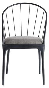 Tine K Home - Krzesło metalowe z tapicerowanym siedziskiem
