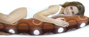 Bellatex Poszewka na poduszkę relaksacyjną Promień brązowy, 45 x 120 cm, 45 x 120 cm