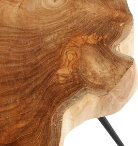 Muubs - Stolik kawowy z plastra drewna Nebraska