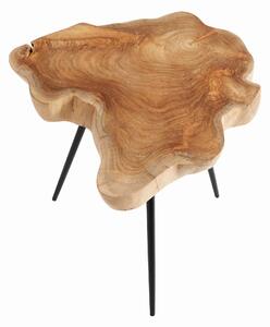 Muubs - Stolik kawowy z plastra drewna Nebraska