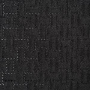 Narzuta na kanapę 2-osobową Doubleface czarna/szara, 140 x 220 cm, 140 x 220 cm
