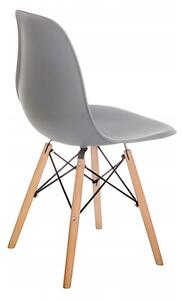 Okrągły stół dąb sonoma z czterema krzesłami - Ilex