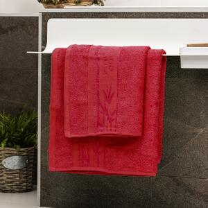 Zestaw Bamboo Premium ręczników czerwony, 70 x 140 cm, 50 x 100 cm