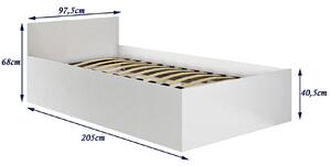 Łóżko z podnoszonym stelażem 90x200 dąb sonoma - Tamlin 4X