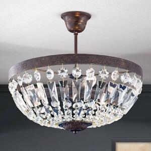 ORION Lampa sufitowa Arila, kryształowe łańcuchy, Ø 40 cm