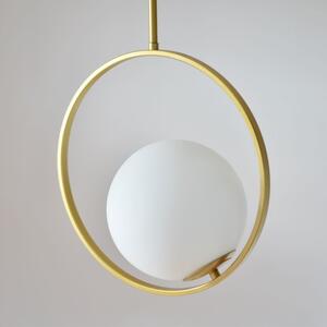 Minimalistyczna złota lampa sufitowa Bella w stylu glamour E27