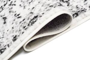 Klasyczny czarno - biały dywan z krótkim włosiem - Mixi 4X