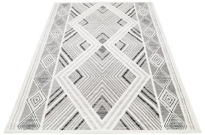 Prostokątny wzorzysty dywan w geometryczne wzory - Amox 7X