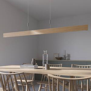 Quitani Lampa wisząca LED LIS, dąb naturalny, długość 158 cm