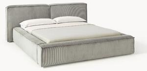 Łóżko tapicerowane ze sztruksu Lennon
