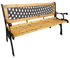Klasyczna ławka do ogrodu z oparciem - Elgros 7X